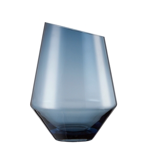 Zwiesel Glas Mouthblown DIAMONDS 122217 Blue Vase Lantern H277mm